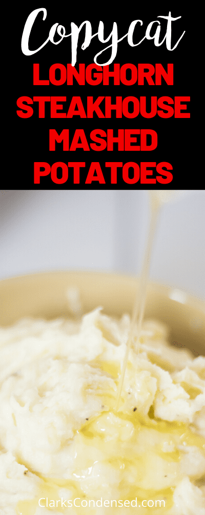 Copycat Longhorn Steakhouse Mashed Potatoes - make in the Instant Pot or stock pot! via @simplysidedishes89