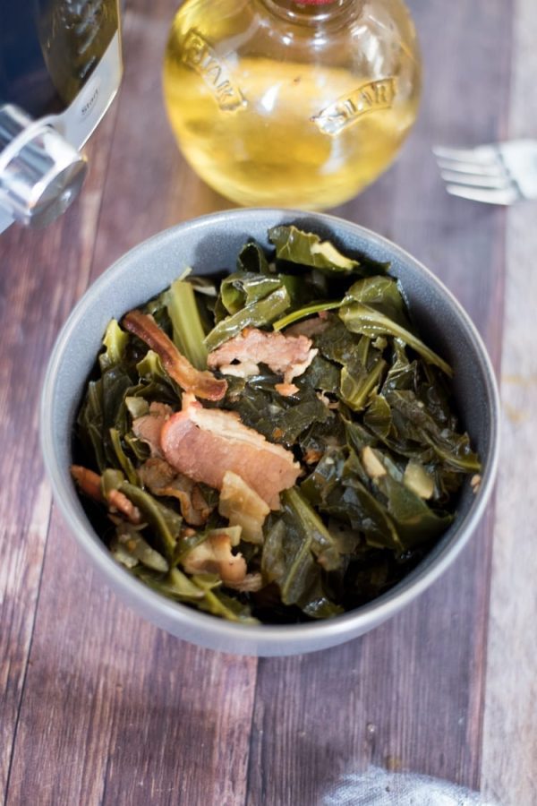 Easy Instant Pot Collard Greens with Bacon