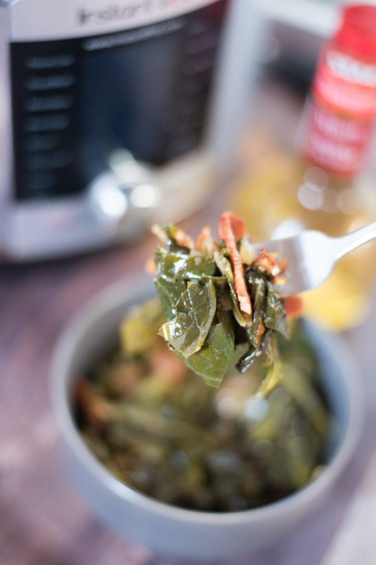 Easy Instant Pot Collard Greens with Bacon