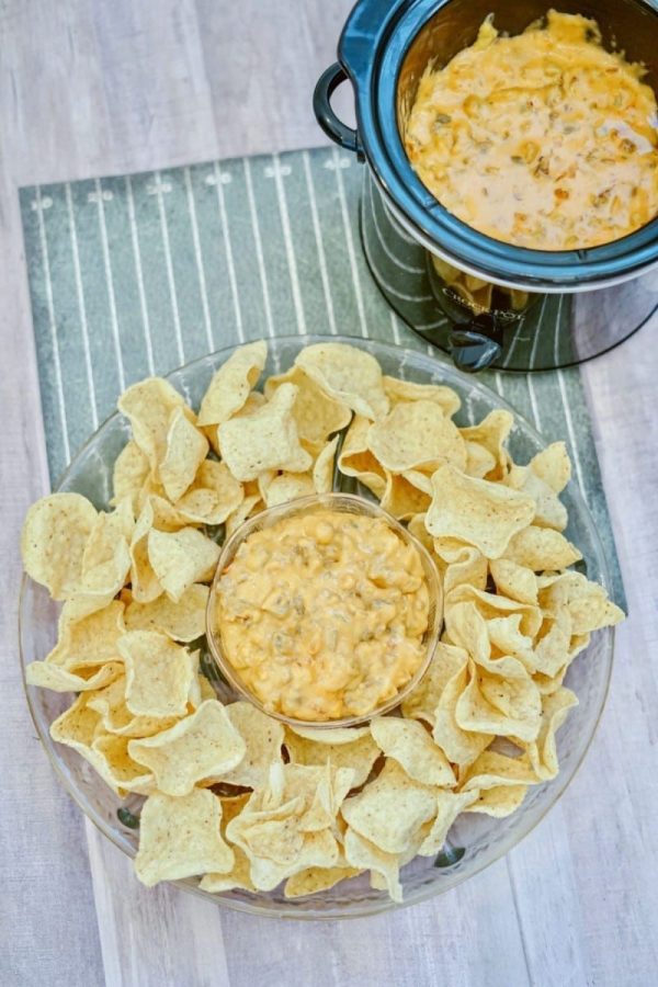 3 Ingredient Crockpot Cheese Dip with Sausage