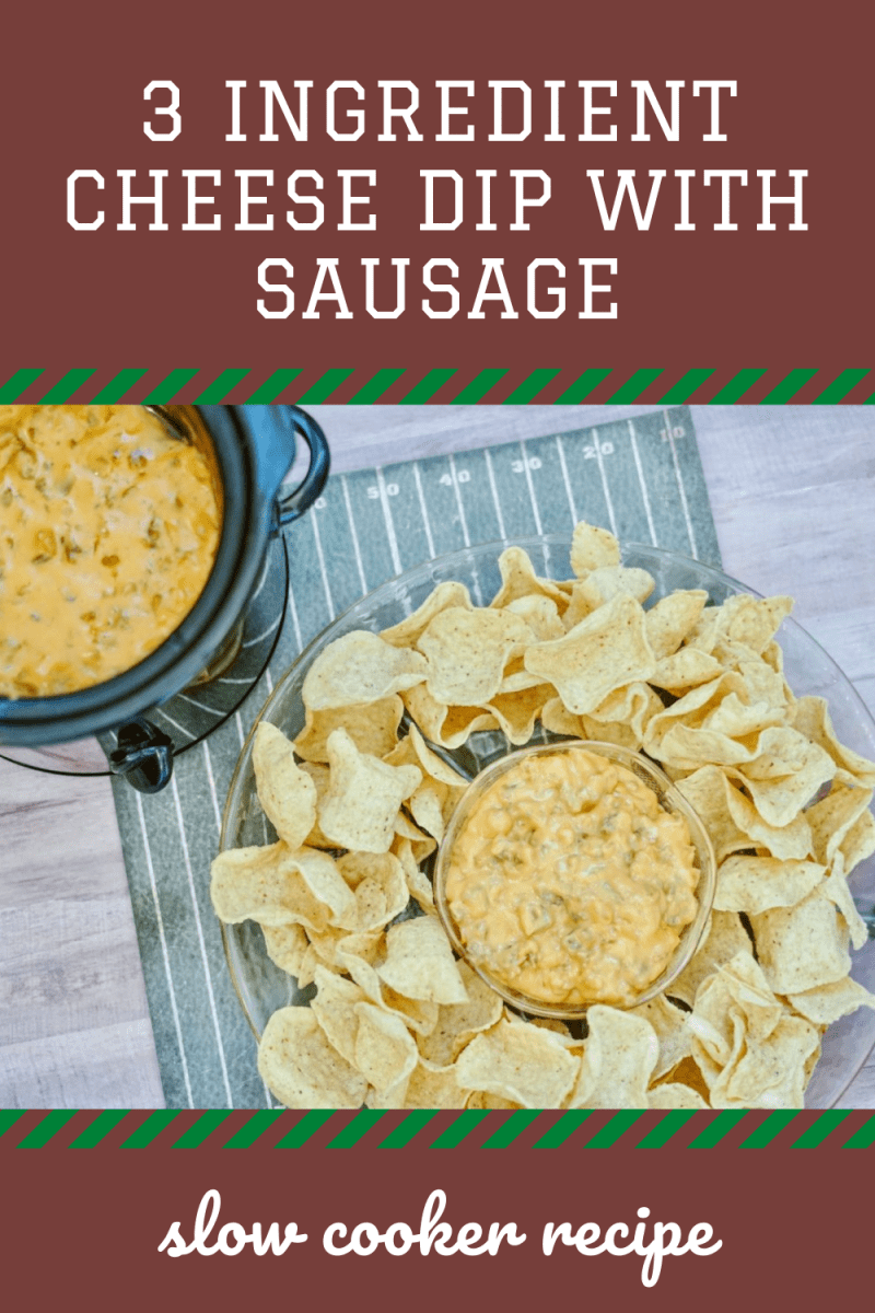 Three Ingredient Crock Pot Sausage Cheese Dip - Aldi inspired cheese dip. via @simplysidedishes89