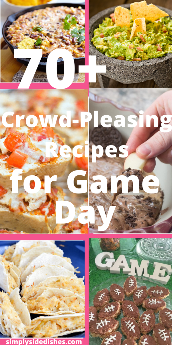 The best game day recipes and dishes for any type of party! via @simplysidedishes89