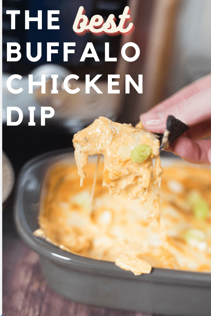 Easy Instant Pot Buffalo Chicken dip with instructions for the slow cooker and oven. via @simplysidedishes89