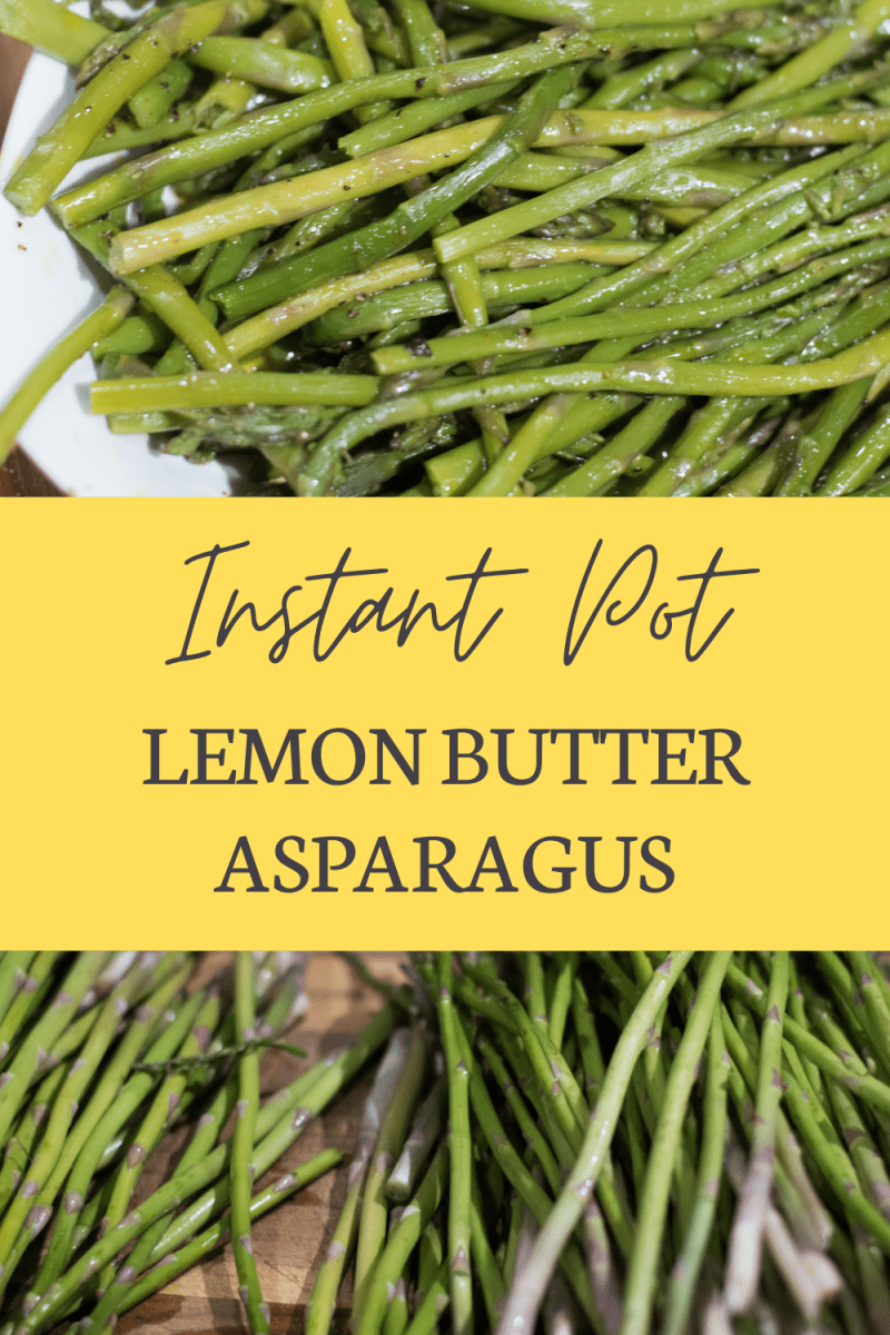 Easy Instant Pot Asparagus made with lemon butter. The perfect Instant Pot side dish! via @simplysidedishes89