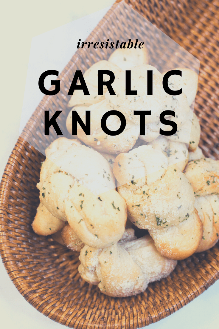 Easy Garlic Knots with Frozen Roll Dough via @simplysidedishes89