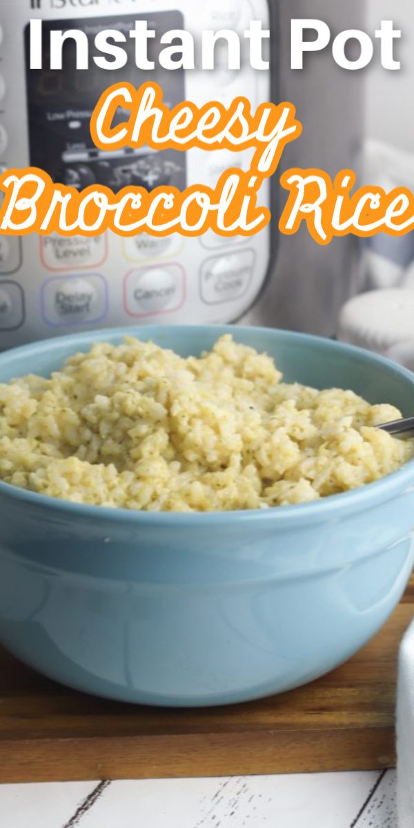 Instant Pot Cheesy Broccoli Rice via @simplysidedishes89