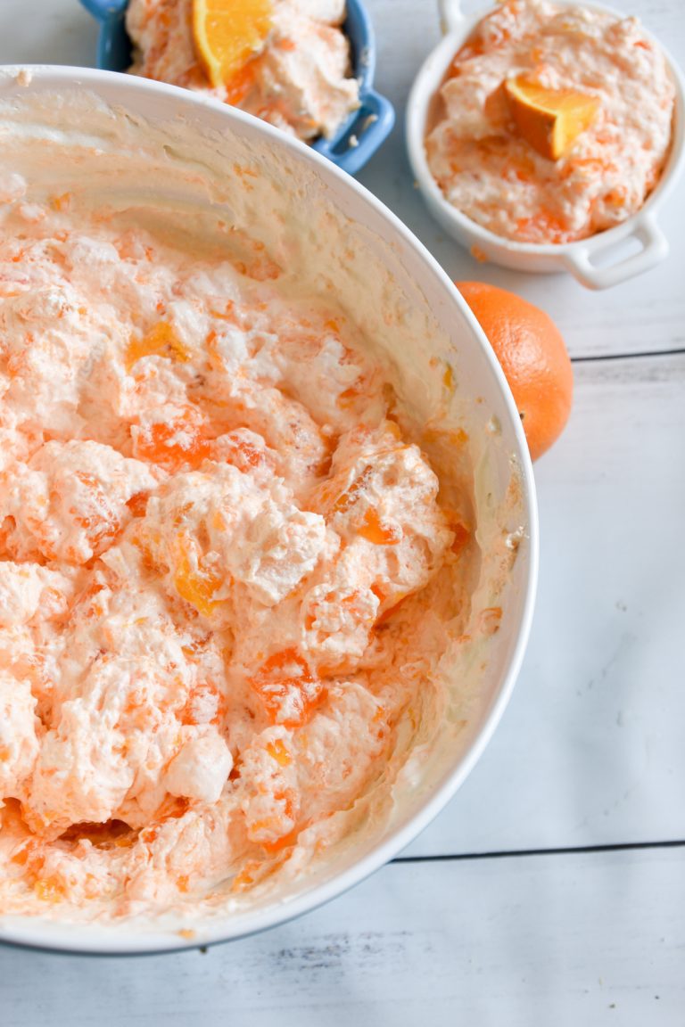 Creamy Orange Jello Salad With Mandarin Oranges