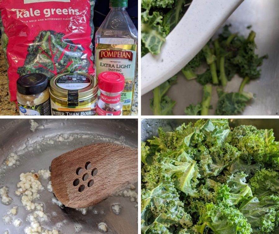 instant pot kale ingredients