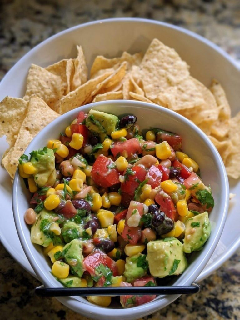 Easy Avocado, Corn, and Black Bean Salad