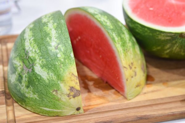 watermelon flipped upside down