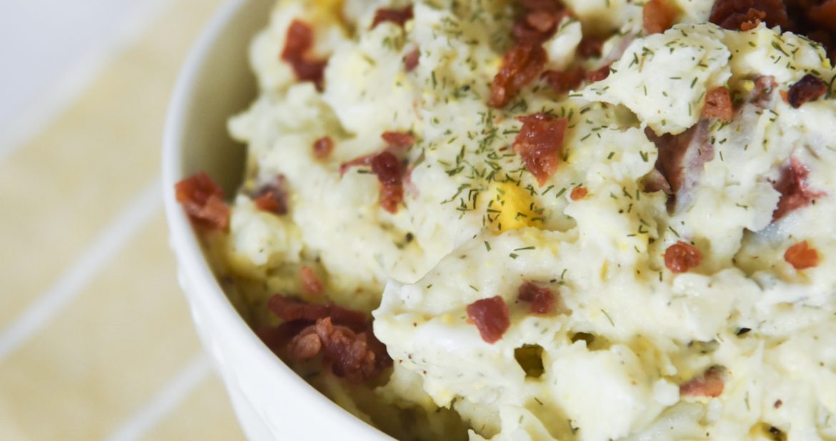 Easy Red Skin Potato Salad With Bacon Stove And Instant Pot Instructions