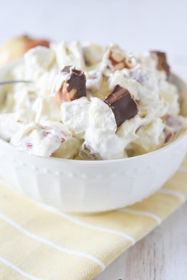 Easy Snickers Salad with Apple