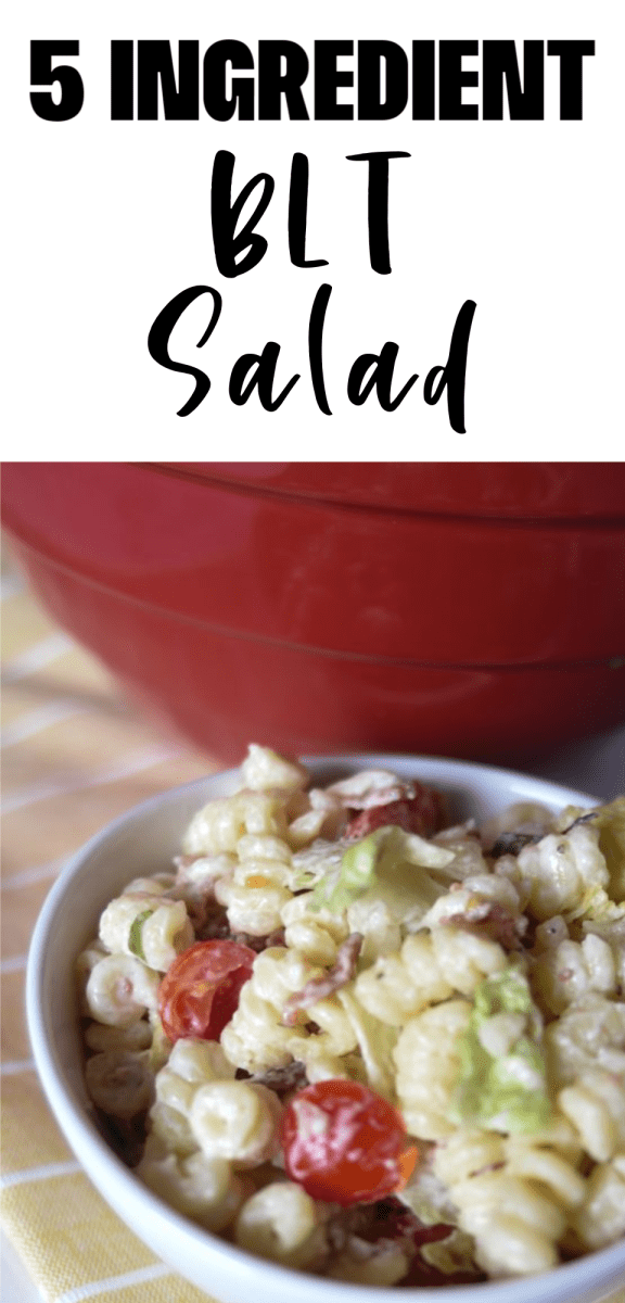 BLT Pasta Salad Pinterest Image