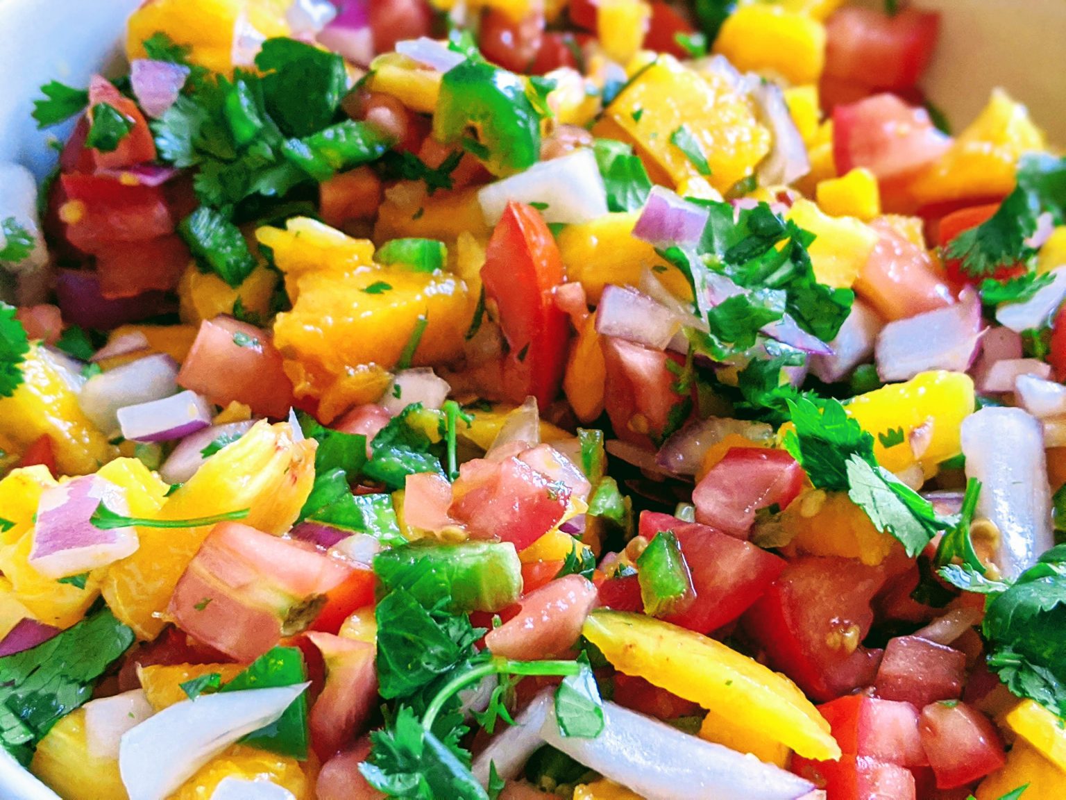 Easy Fresh Peach Salsa Recipe