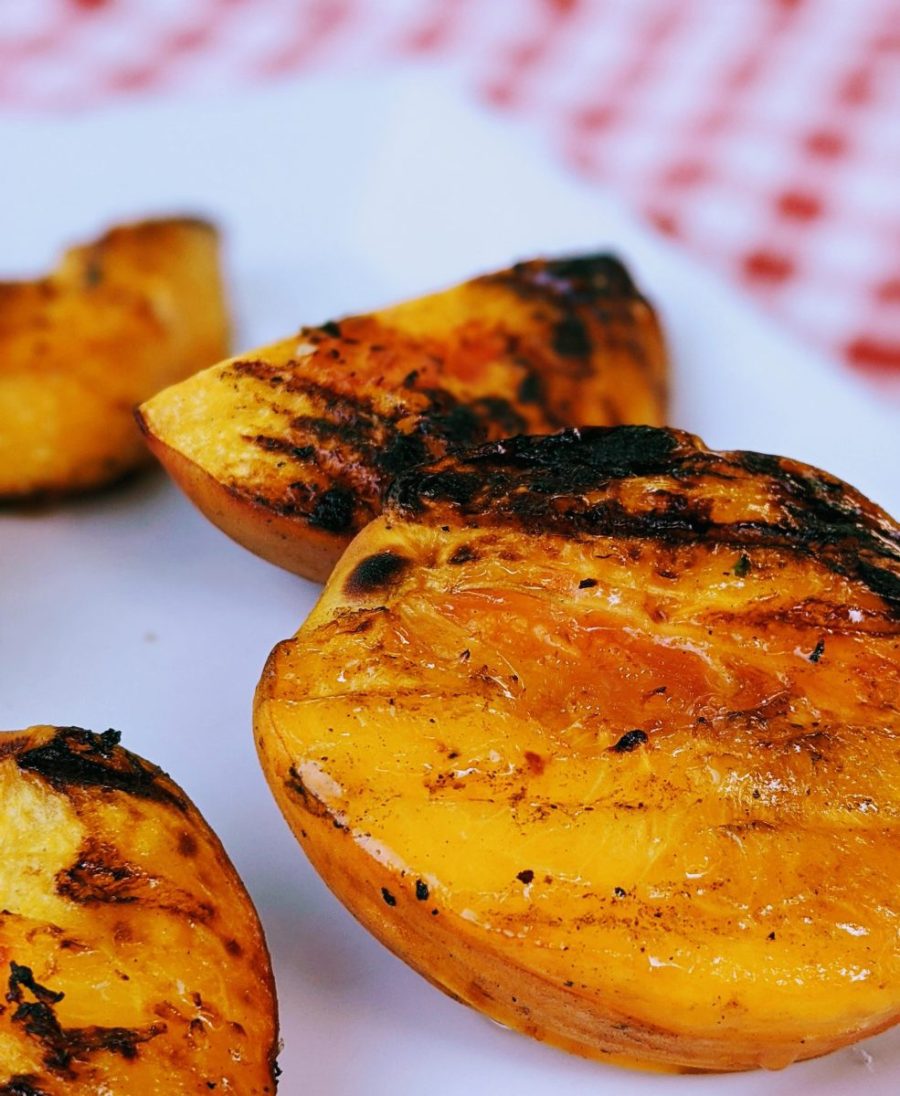 large grilled peach