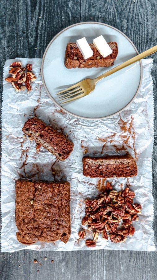 Keto Pumpkin Bread with Pecans–Simple Ingredients