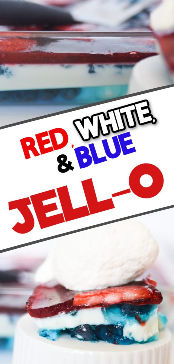 red white and blue jello