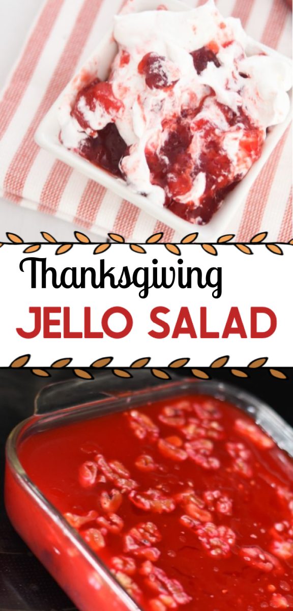 The BEST Thanksgiving Jello Salad with Cranberries
