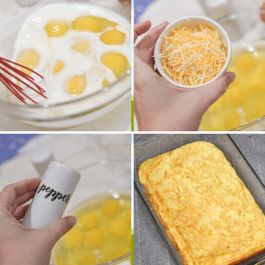 instructions for baked scrambled eggs