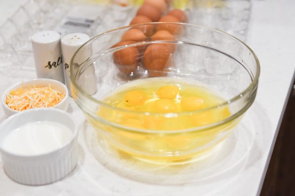 ingredients for baked scrambled eggs