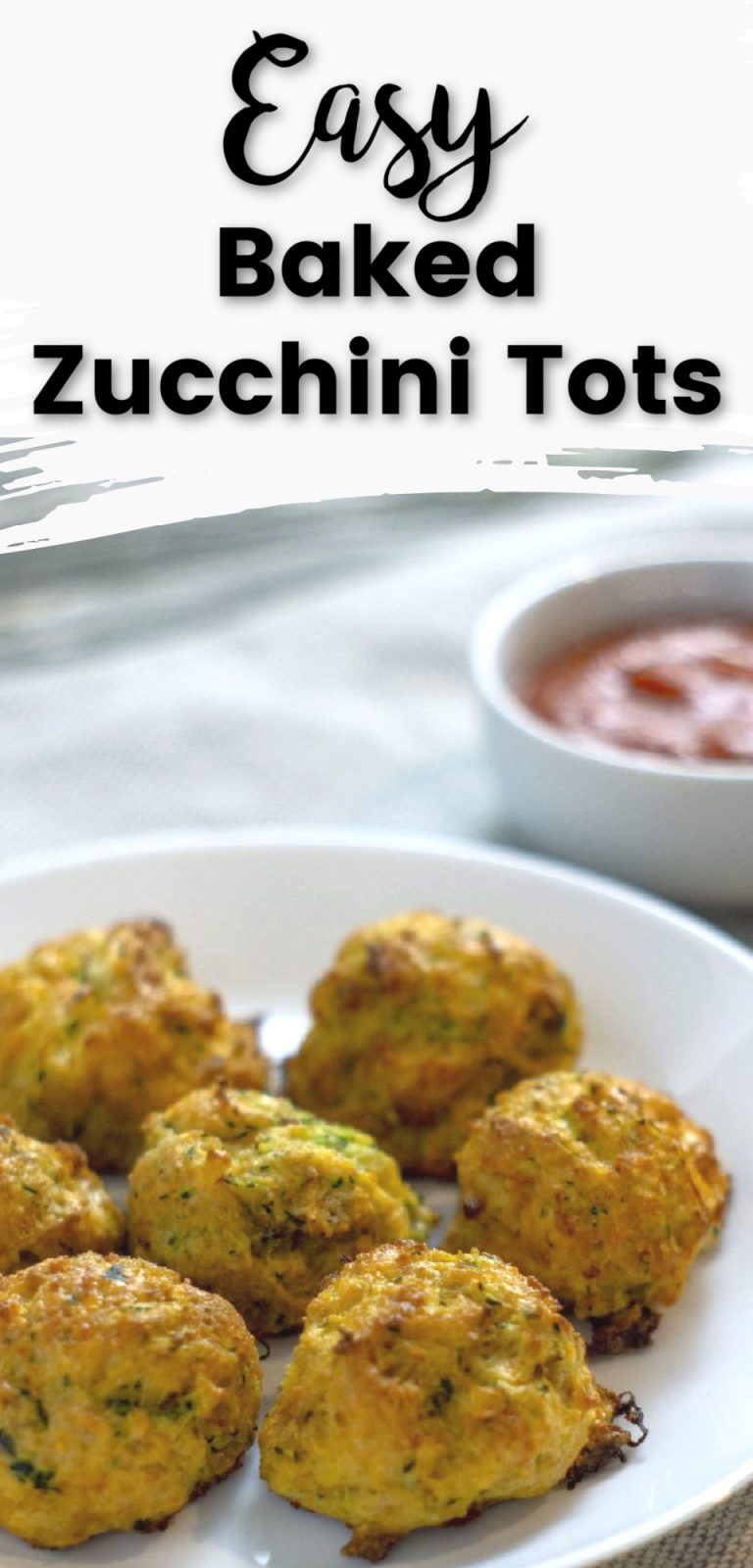 Easy Cheesy Baked Zucchini Tots