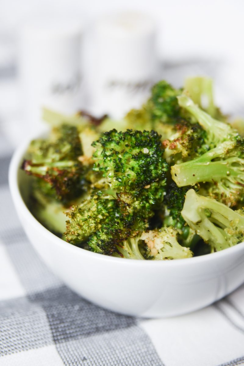 broccoli in a white bowl