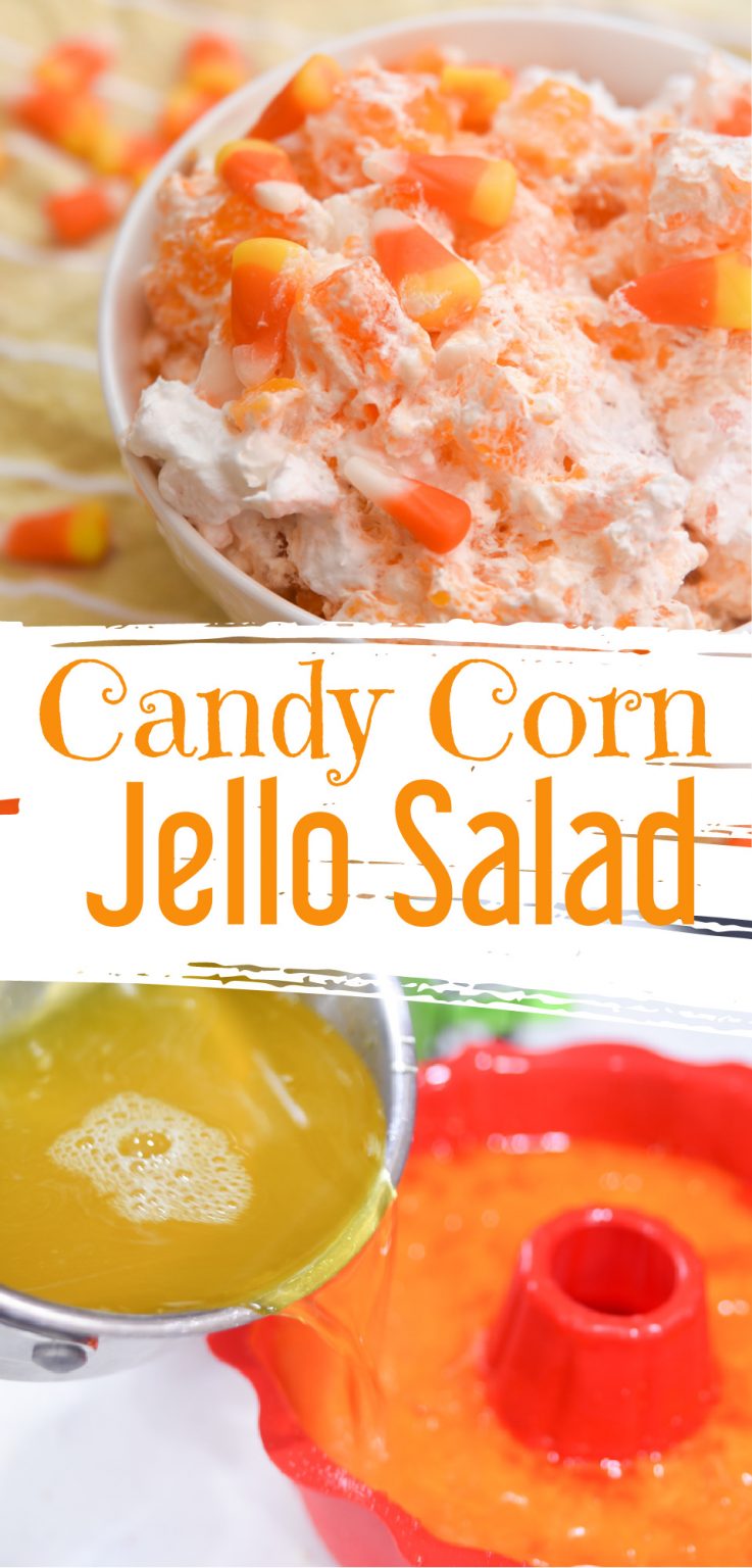 Candy Corn Jello Salad (perfect for Halloween!)