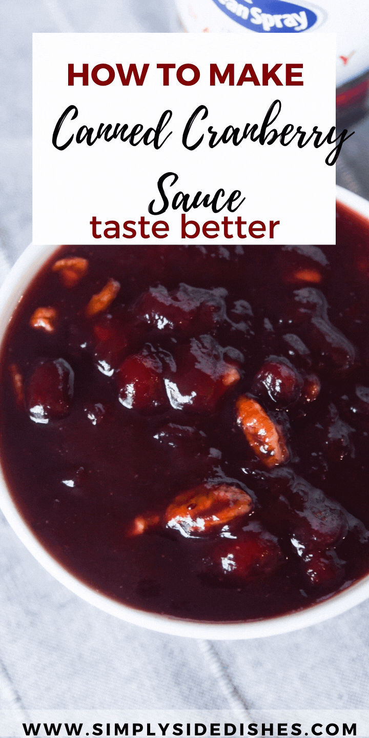 Canned Cranberry Sauce Recipe via @simplysidedishes89