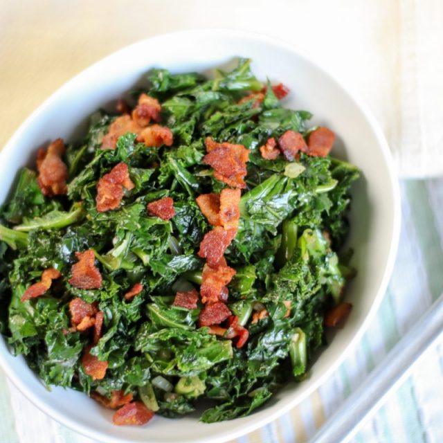 Garlic & Bacon Kale: Nutritious Meets Tasty