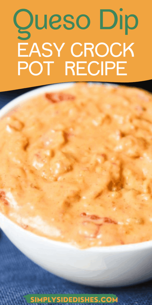 In just 10 minutes, you can whip up this delicious, homemade crock pot queso dip. The combination of creamy cheese, savory roasted tomatoes, and spicy green chiles and jalapeño are seriously addictive. via @simplysidedishes89