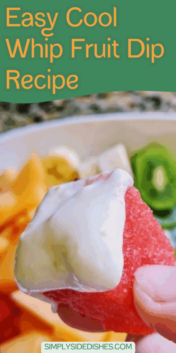 With only three ingredients, you will be able to whip up this homemade fruit dip in just a few minutes! The subtle coconut flavor, combined with the tasty yogurt and cool whip, makes this the best fruit dip ever! via @simplysidedishes89