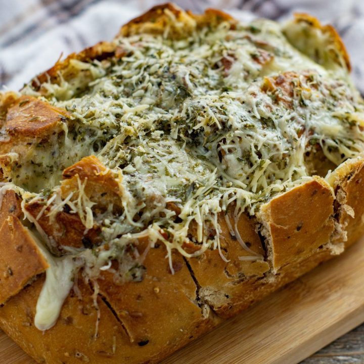 five cheese pull apart bread