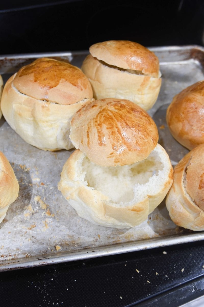 bread bowls from frozen rolls