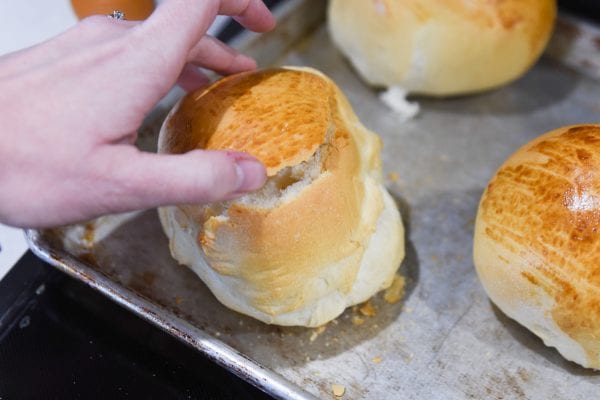 How to Make Bread Bowls from Frozen Dough • Food Folks and Fun