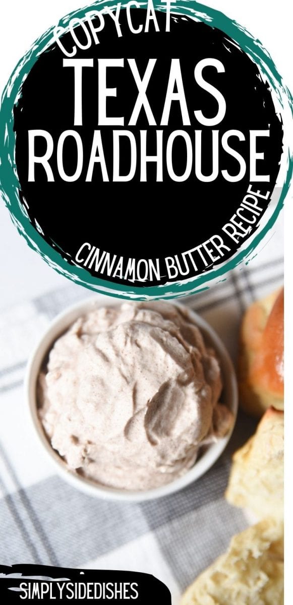 There are few things more delightful than the Texas Roadhouse butter. It's slightly sweetened with honey and has just enough cinnamon. This is the best copycat recipe out there! via @simplysidedishes89