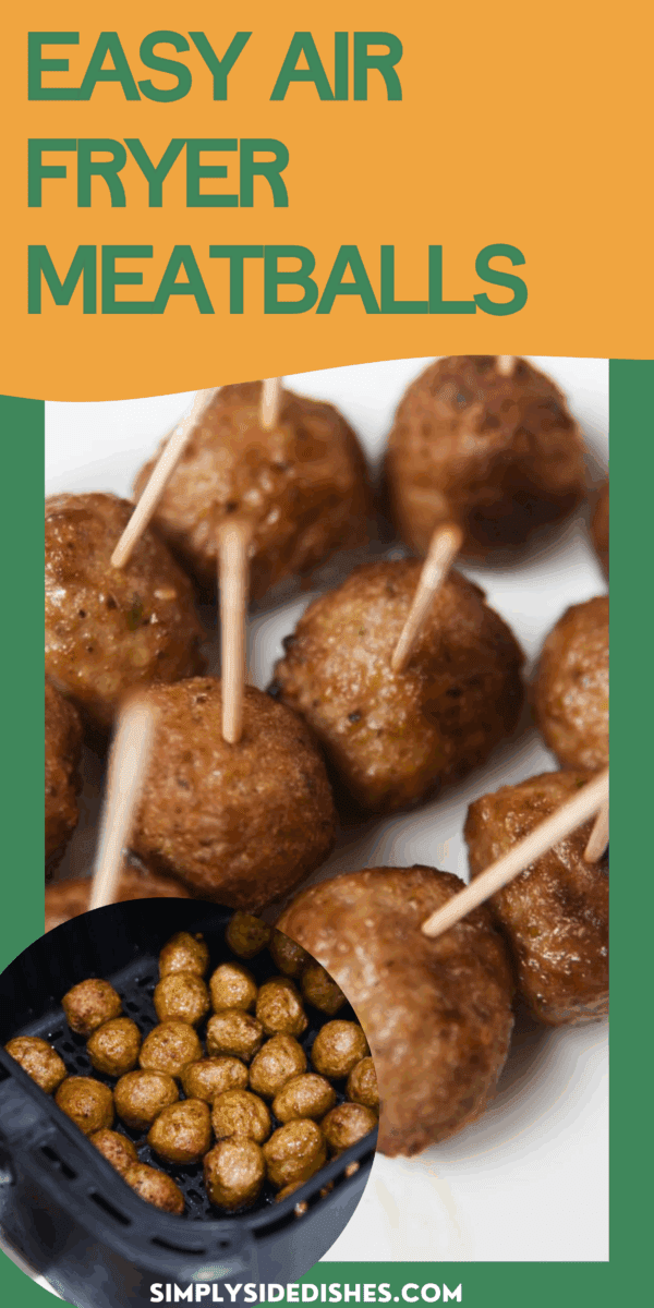 Meatballs are a staple in many dishes like spaghetti, meatball subs, and swedish meatballs. But what would make them more appealing than a faster cooking time? Air fryer meatballs made with frozen meatballs are THE BEST. via @simplysidedishes89