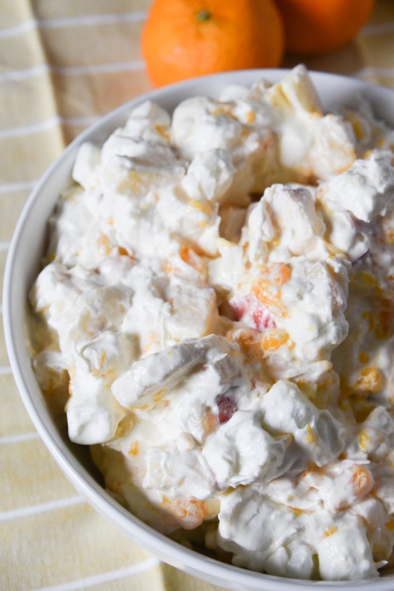 Tropical Fruit Salad with Whipped Cream: A Must-Try