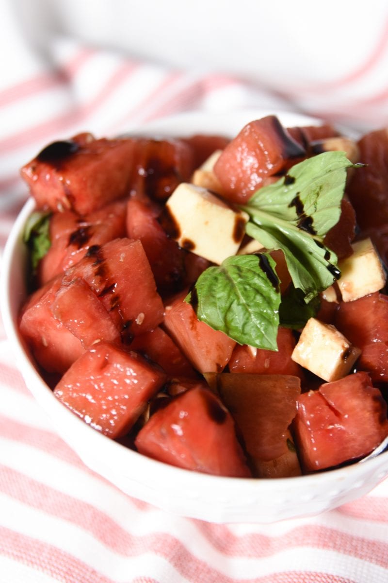 watermelon salad in bowl