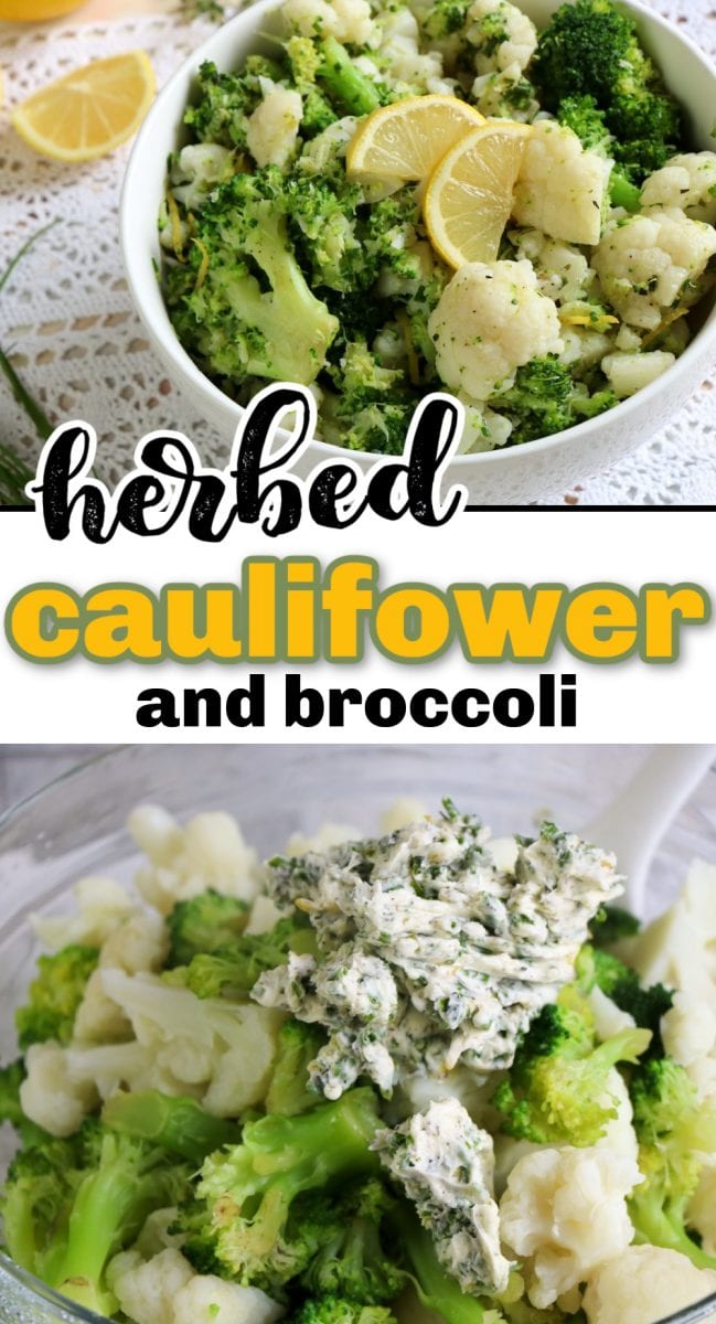 This recipe is the perfect fix for veggie lovers. Broccoli and cauliflower with fresh herb butter are healthy, satisfying, and delicious. This low-calorie side is a great addition to any meal. via @simplysidedishes89
