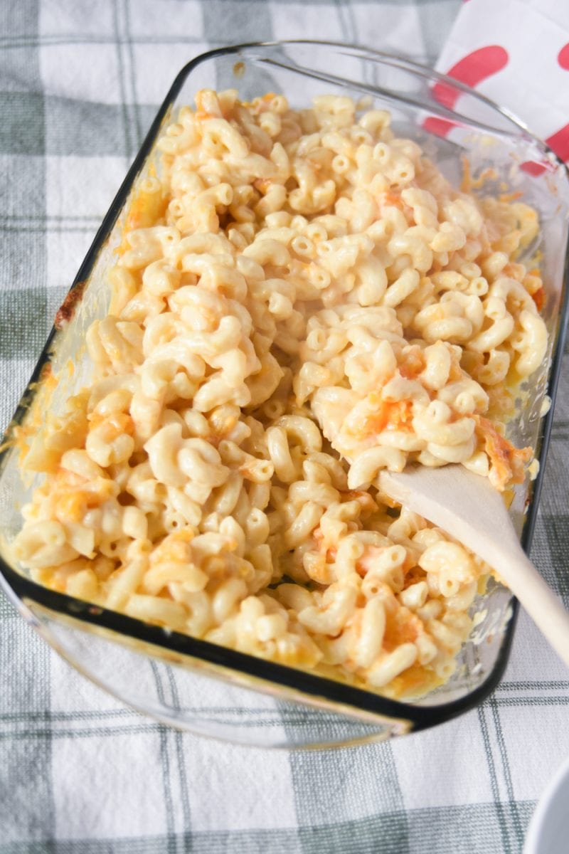 pan of chick-fil-a mac and cheese
