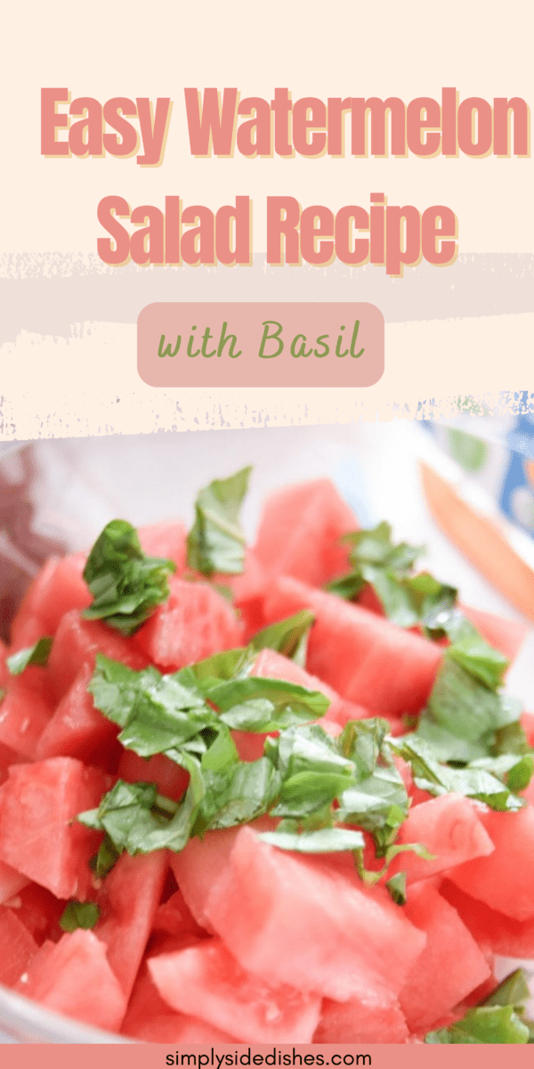 What says summertime more than a delicious watermelon salad? This refreshing salad is easy to throw together, and the flavors of the watermelon are enhanced with basil, mozzarella, and balsamic vinegar. This is a great way to use up some extra watermelon from your last BBQ!) via @simplysidedishes89