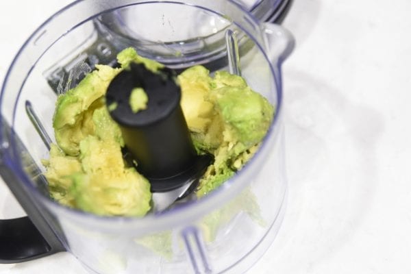 avocado in food procesor