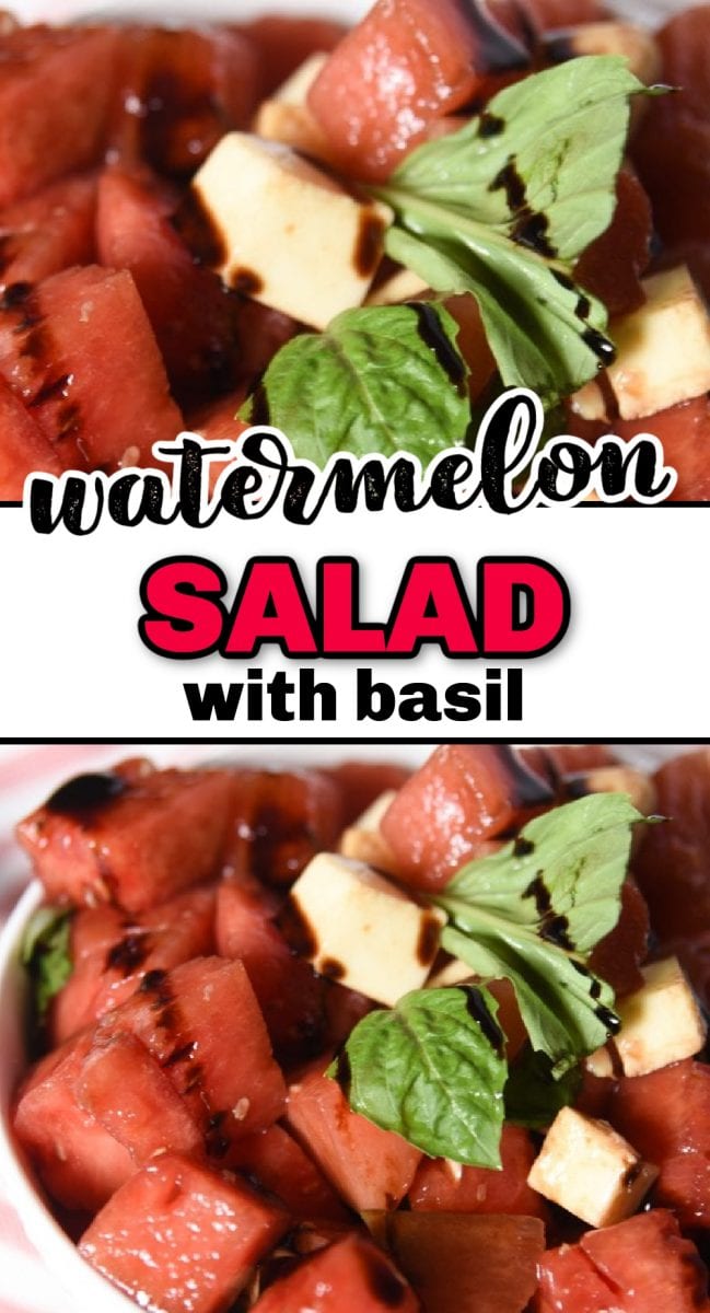 What says summertime more than a delicious watermelon salad? This refreshing salad is easy to throw together, and the flavors of the watermelon are enhanced with basil, mozzarella, and balsamic vinegar. This is a great way to use up some extra watermelon from your last BBQ!) via @simplysidedishes89