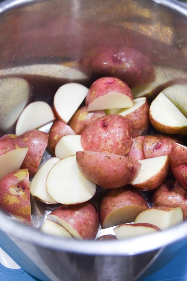 chopped red potatoes