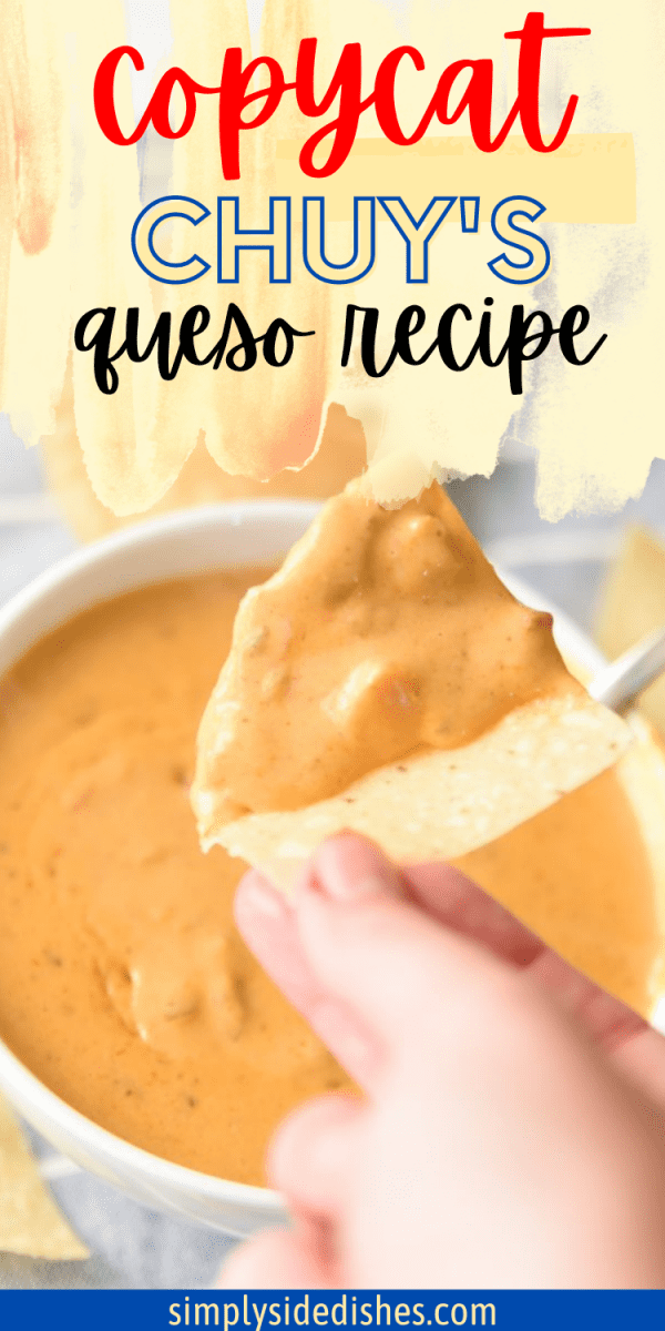 This recipe for Copycat Chuy's Queso is a must-have for any gathering - it is the best queso recipe around. It will be devoured in minutes, and it's SO easy to make with just a couple of main ingredients. It is one of the best copycat recipes around from our favorite Mexican restaurant. This recipe includes both stove top and slow cooker instructions. via @simplysidedishes89