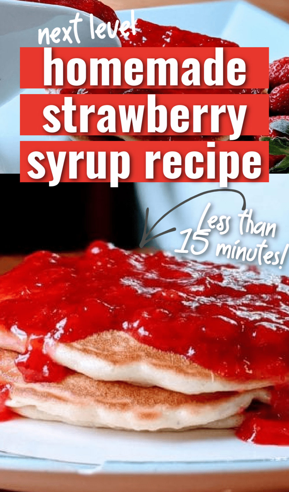 There are few things more delightful than a fresh strawberry syrup. It's a great alternative to traditional maple syrup or processed store syrups, and it can be made in a snap. It's perfect for pancakes, waffles, biscuits, and even ice cream. If you have some fresh berries you are dying to make something with, this is a great way to do just that. via @simplysidedishes89