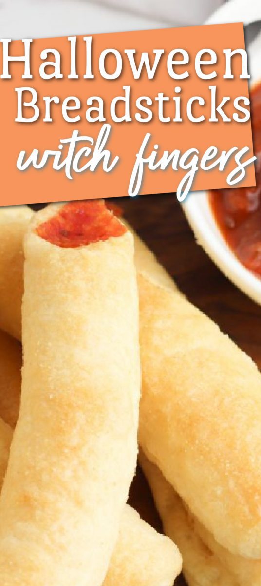 Halloween is just around the corner! These Halloween breadsticks - which look like witch fingers - are perfect for kids to make, and even adults will love these breadsticks when dipped into some pizza sauce. The ingredients are simple and easy to find at your local grocery store. Let's get started so you can have a delicious treat this Halloween season! via @simplysidedishes89