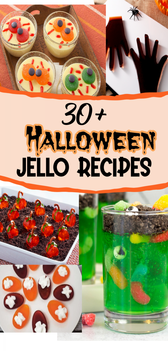There are so many ways to transform sweet jello into ghoulish treats. Check out these 30+ Halloween Jello Ideas for inspiration for your next party! via @simplysidedishes89