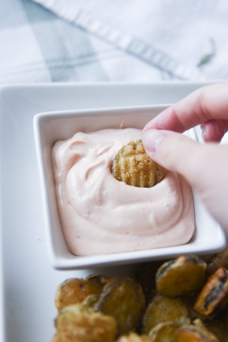 dipping pickle via @simplysidedishes89