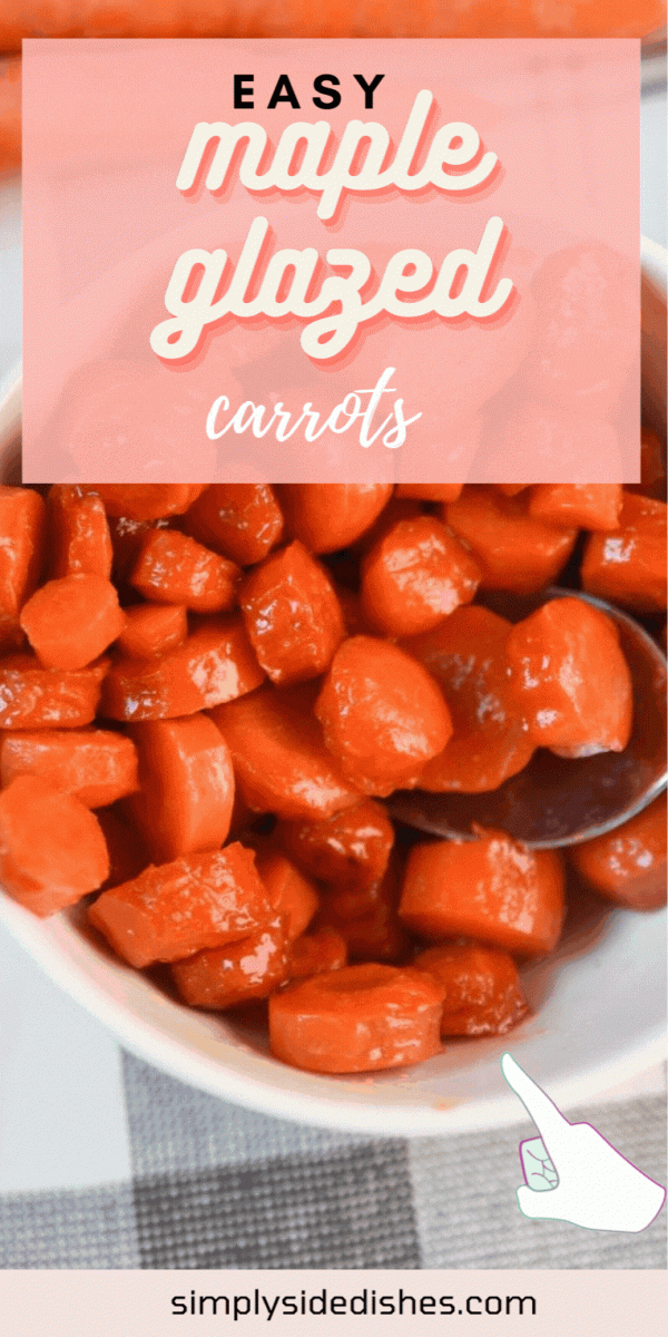 4-Ingredient Maple Glazed Carrots Recipe via @simplysidedishes89